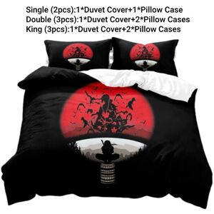 Unbranded (Style M, Single) Bedding Anime Naruto Single Double King Duvet Cover Pillowcase Unbranded (Style M, Single) Bedding Anime Naruto Single Double King Duvet Cover Pillowcase