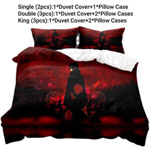 Unbranded (Style J, Single) Bedding Anime Naruto Single Double King Duvet Cover Pillowcase Unbranded (Style J, Single) Bedding Anime Naruto Single Double King Duvet Cover Pillowcase