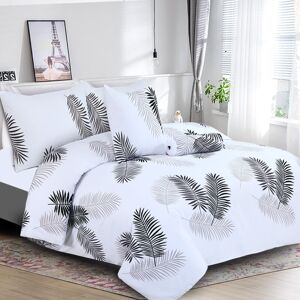 SUPREME BEDDING LTD (Double Quilt Cover, Leaf) Printed Duvet Cover Set with Pillowcases - Soft Micro SUPREME BEDDING LTD (Double Quilt Cover, Leaf) Printed Duvet Cover Set with Pillowcases - Soft Micro