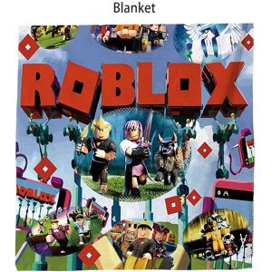 Unbranded (Style J, 100*130cm/39.37*51.18in) Roblox Cartoon Printed Plush Blanket Home Sch Unbranded (Style J, 100*130cm/39.37*51.18in) Roblox Cartoon Printed Plush Blanket Home Sch