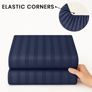 ASPIRE HOMEWARE (3PCS BLUE) King Size Fitted Sheets Pillowcase 40CM Bed Sheet ASPIRE HOMEWARE (3PCS BLUE) King Size Fitted Sheets Pillowcase 40CM Bed Sheet