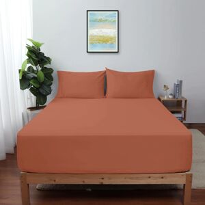 Yorkshire Bedding (King: (152 x 200 cm), Rust) Hotel Quality Bed Sheets Single Double King Size Fi Yorkshire Bedding (King: (152 x 200 cm), Rust) Hotel Quality Bed Sheets Single Double King Size Fi