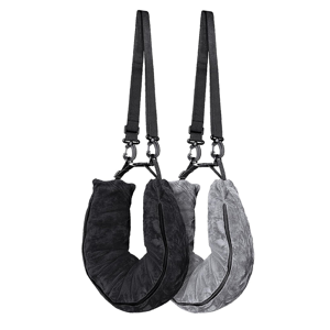 Saudism 2Pack Stuffable Travel Pillow for Extra Luggage, Velvet Neck with Adjustable Siz Saudism 2Pack Stuffable Travel Pillow for Extra Luggage, Velvet Neck with Adjustable Siz