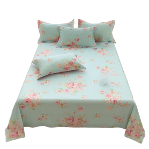 Saudism Cotton Bedsheet Floral Style Flat Sheet Skin-Friendly Bed Home Adults Kids Sheet Saudism Cotton Bedsheet Floral Style Flat Sheet Skin-Friendly Bed Home Adults Kids Sheet