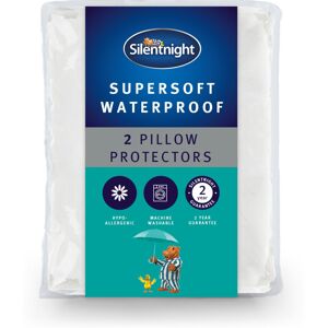 Silentnight Supersoft Quilted Waterproof Pillow Protector, Microfibre, White, Pa Silentnight Supersoft Quilted Waterproof Pillow Protector, Microfibre, White, Pa