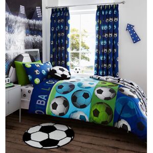 Catherine Lansfield Football Reversible Single Duvet Cover Set with Pillowcase B Catherine Lansfield Football Reversible Single Duvet Cover Set with Pillowcase B