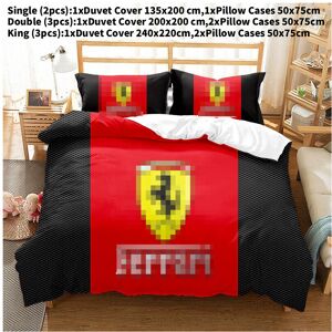 Unbranded (Double(200x200cm)) Digital Ferrari Pattern Print Duvet Cover Pillowcase Set Gif Unbranded (Double(200x200cm)) Digital Ferrari Pattern Print Duvet Cover Pillowcase Set Gif