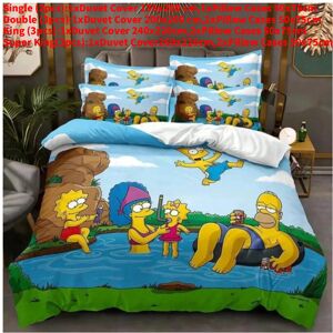 Unbranded (Sky Blue, Single(135x200cm)) Simpsons The Pattern Digital Print Duvet Cover Pil Unbranded (Sky Blue, Single(135x200cm)) Simpsons The Pattern Digital Print Duvet Cover Pil