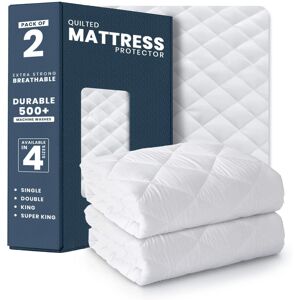 Imperial Rooms (Set of 2 DOUBLE) 2 Pack Mattress Protector Extra Deep 30CM Fitted Bed Cover Sin Imperial Rooms (Set of 2 DOUBLE) 2 Pack Mattress Protector Extra Deep 30CM Fitted Bed Cover Sin