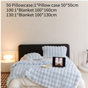 Unbranded (Blue, 130x160CM) Luxurious Faux Rabbit Fur Throw Blanket Soft Cozy For Couch Be Unbranded (Blue, 130x160CM) Luxurious Faux Rabbit Fur Throw Blanket Soft Cozy For Couch Be