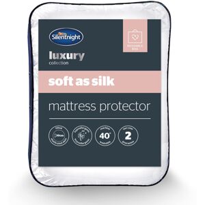 Silentnight Soft as Silk Double Mattress Protector - Luxury 30cm Deep Fitted Mat Silentnight Soft as Silk Double Mattress Protector - Luxury 30cm Deep Fitted Mat