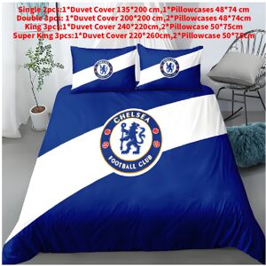 Unbranded (King(240x220cm)) Fans Chelsea For Single Double Bedroom Duvet Covers Bedding Gi Unbranded (King(240x220cm)) Fans Chelsea For Single Double Bedroom Duvet Covers Bedding Gi