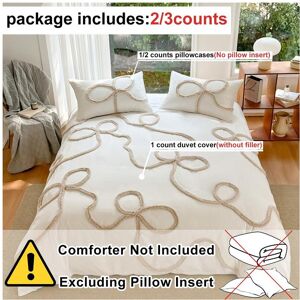 Unbranded (Craft bow white, EU-Single?1Duvet Cover+1Pillowcase) 2/3 Piece Bow Pattern Quil Unbranded (Craft bow white, EU-Single?1Duvet Cover+1Pillowcase) 2/3 Piece Bow Pattern Quil