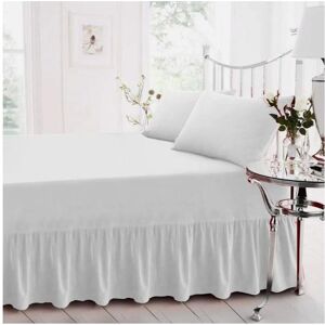 Unbranded (White - Valance Sheet, Double) Extra Deep Fitted Valance Sheet Bed Sheets - Sin Unbranded (White - Valance Sheet, Double) Extra Deep Fitted Valance Sheet Bed Sheets - Sin