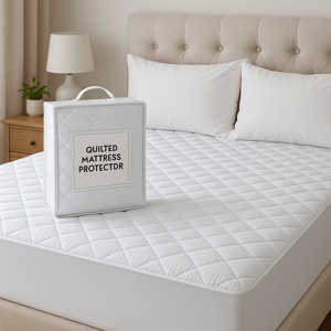 Moonlight Bedding Limited (SINGLE : 90cm X 190cm) 30cm Extra Deep Quilted Mattress Protector - Soft, Breat Moonlight Bedding Limited (SINGLE : 90cm X 190cm) 30cm Extra Deep Quilted Mattress Protector - Soft, Breat