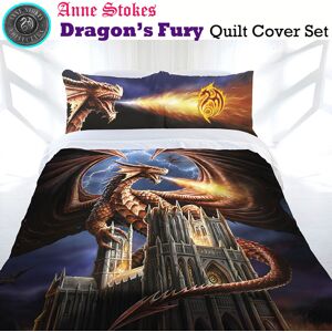 Gaatpot (Dragon's Fury, Double(200cm×200cm)) Anne Stokes Gothic Fantasy Duvet Cover Pilo Gaatpot (Dragon's Fury, Double(200cm×200cm)) Anne Stokes Gothic Fantasy Duvet Cover Pilo