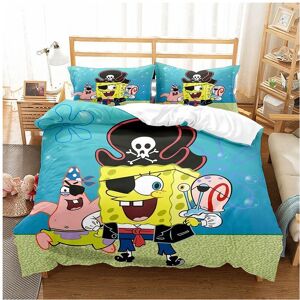 Gaatpot (Single(135cmx200cm), 08) Sponge Bob Bedding Set 3Pcs Quilt Duvet Cover Dorm Sin Gaatpot (Single(135cmx200cm), 08) Sponge Bob Bedding Set 3Pcs Quilt Duvet Cover Dorm Sin