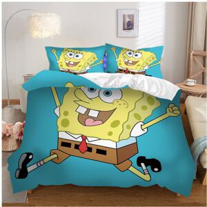 Gaatpot (Double(200cmx200cm), 01) Sponge Bob Bedding Set 3Pcs Quilt Duvet Cover Dorm Sin Gaatpot (Double(200cmx200cm), 01) Sponge Bob Bedding Set 3Pcs Quilt Duvet Cover Dorm Sin