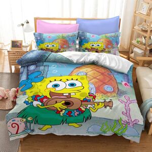 Gaatpot (Single(135cmx200cm), 14) Sponge Bob Bedding Set 3Pcs Quilt Duvet Cover Dorm Sin Gaatpot (Single(135cmx200cm), 14) Sponge Bob Bedding Set 3Pcs Quilt Duvet Cover Dorm Sin