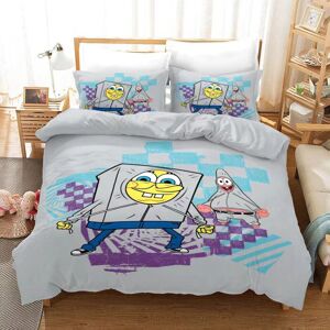 Gaatpot (Double(200cmx200cm), 27) Sponge Bob Bedding Set 3Pcs Quilt Duvet Cover Dorm Sin Gaatpot (Double(200cmx200cm), 27) Sponge Bob Bedding Set 3Pcs Quilt Duvet Cover Dorm Sin