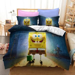 Gaatpot (Single(135cmx200cm), 16) Sponge Bob Bedding Set 3Pcs Quilt Duvet Cover Dorm Sin Gaatpot (Single(135cmx200cm), 16) Sponge Bob Bedding Set 3Pcs Quilt Duvet Cover Dorm Sin