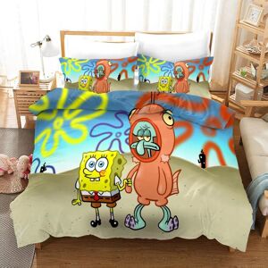 Gaatpot (Super King(260cm × 220cm), 23) Sponge Bob Bedding Set 3Pcs Quilt Duvet Cover Do Gaatpot (Super King(260cm × 220cm), 23) Sponge Bob Bedding Set 3Pcs Quilt Duvet Cover Do