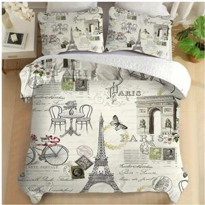 Gaatpot (Double) Eiffel Tower Themed Paris Duvet Quilt Cover Double Bedding Set Pillowca Gaatpot (Double) Eiffel Tower Themed Paris Duvet Quilt Cover Double Bedding Set Pillowca