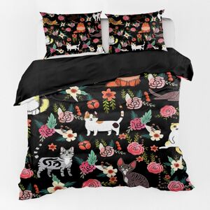 Gaatpot (Super King) Cat Kitten Flower Duvet Quilt Cover Double Bedding Set Pillowcase Gaatpot (Super King) Cat Kitten Flower Duvet Quilt Cover Double Bedding Set Pillowcase