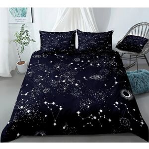 Gaatpot (King) Constellation Starry Sky Quilt Duvet Cover Double Bedding Set Pillowcase Gaatpot (King) Constellation Starry Sky Quilt Duvet Cover Double Bedding Set Pillowcase