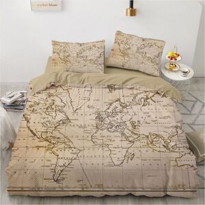 Gaatpot (Double) World Map Nostalgia Duvet Quilt Cover Double Bedding Set Pillowcase Gaatpot (Double) World Map Nostalgia Duvet Quilt Cover Double Bedding Set Pillowcase
