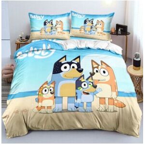 Gaatpot (3# Bluey, UK SINGLE 135x200cm) 3D Cartoon Bluey Bedding Set Quilt Duvet Cover P Gaatpot (3# Bluey, UK SINGLE 135x200cm) 3D Cartoon Bluey Bedding Set Quilt Duvet Cover P