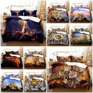 Gaatpot (Style-02, UK KING 220x240cm) 3D Tiger Wildlife Bedding Set Quilt Duvet Cover Pi Gaatpot (Style-02, UK KING 220x240cm) 3D Tiger Wildlife Bedding Set Quilt Duvet Cover Pi