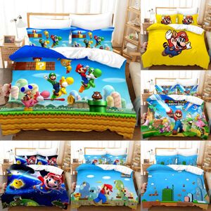 Gaatpot (#17, Single 135cm×200cm) Super Mario Bedding Set 3PCS Duvet/Quilt Cover Pillowc Gaatpot (#17, Single 135cm×200cm) Super Mario Bedding Set 3PCS Duvet/Quilt Cover Pillowc