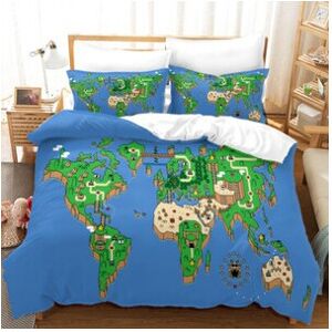 Gaatpot (#3, Double 200cm×200cm) Super Mario Bedding Set 3PCS Duvet/Quilt Cover Pillowca Gaatpot (#3, Double 200cm×200cm) Super Mario Bedding Set 3PCS Duvet/Quilt Cover Pillowca