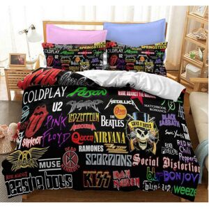 Gaatpot (#5, Single 135x200cm) Rock Bands 3D Bedding Set Duvet Cover Quilt Cover Pillowc Gaatpot (#5, Single 135x200cm) Rock Bands 3D Bedding Set Duvet Cover Quilt Cover Pillowc