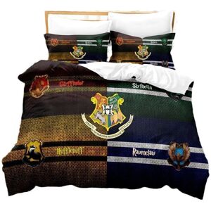 Gaatpot (18, Single(135cmx200cm)) HARRY POTTER Bedding Set 3Pcs Quilt Duvet Cover Dorm S Gaatpot (18, Single(135cmx200cm)) HARRY POTTER Bedding Set 3Pcs Quilt Duvet Cover Dorm S