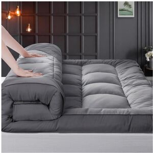 Unbranded (Grey, King) Affordable Hotel Quality 10CM Extra Deep Mattress Topper with Quilt Unbranded (Grey, King) Affordable Hotel Quality 10CM Extra Deep Mattress Topper with Quilt