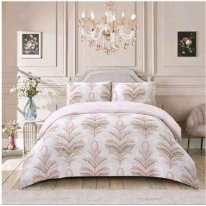 Unbranded (Jasmine Pink, Superking) Luxury Cotton Rich 4-Piece Bedding Set: Duvet Cover, F Unbranded (Jasmine Pink, Superking) Luxury Cotton Rich 4-Piece Bedding Set: Duvet Cover, F