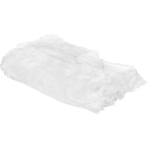 Beliani DELICE White Faux Fur Bedspread - Bedspread Beliani DELICE White Faux Fur Bedspread - Bedspread