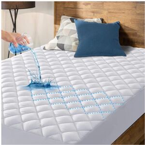 Unbranded (Super king (180cm x 200cm)) Waterproof Quilted Mattress Protector – Soft, Breat Unbranded (Super king (180cm x 200cm)) Waterproof Quilted Mattress Protector – Soft, Breat