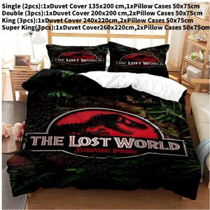 Unbranded (Style A, Double(200x200cm)) Jurassic Pattern Park Digital Print Duvet Cover Pil Unbranded (Style A, Double(200x200cm)) Jurassic Pattern Park Digital Print Duvet Cover Pil