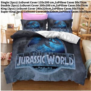 Unbranded (Style B, Double(200x200cm)) Pattern Jurassic Park Digital Print Duvet Cover Pil Unbranded (Style B, Double(200x200cm)) Pattern Jurassic Park Digital Print Duvet Cover Pil