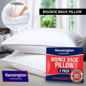 BedLooms 2x Bounce Back Pillows - Thick Fluffy Hotel Quality Bed Pillows (Pack of 2) BedLooms 2x Bounce Back Pillows - Thick Fluffy Hotel Quality Bed Pillows (Pack of 2)