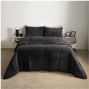 Unbranded (Charcoal, Double) OHS Soft Cosy Teddy Fleece 10.5 Tog Coverless Washable Travel Unbranded (Charcoal, Double) OHS Soft Cosy Teddy Fleece 10.5 Tog Coverless Washable Travel