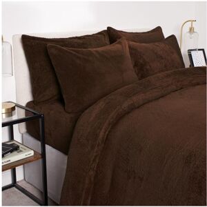 Unbranded (Chocolate, Double) OHS Teddy Fleece Duvet Set Thermal Winter Warm Super Soft Co Unbranded (Chocolate, Double) OHS Teddy Fleece Duvet Set Thermal Winter Warm Super Soft Co