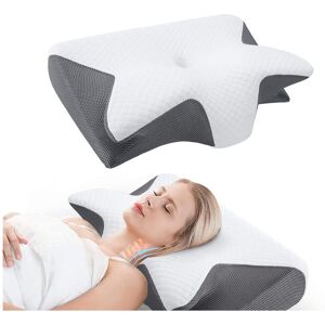 Unbranded (Off White, one-size) Memory Foam Soft Neck Pillow, 1 Count Comfortable Neck Sup Unbranded (Off White, one-size) Memory Foam Soft Neck Pillow, 1 Count Comfortable Neck Sup