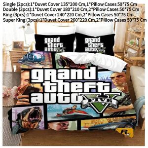 Unbranded (Single) Game Grand Theft Auto Bedding Set Cartoon Duvet Belothes Covers Pillowc Unbranded (Single) Game Grand Theft Auto Bedding Set Cartoon Duvet Belothes Covers Pillowc