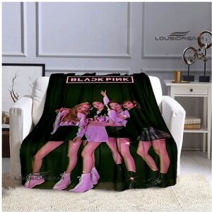 Unbranded (Style 2, 130x150cm) Blanket Blackpink Idol Group Pink 3d Digital Print Flannel Unbranded (Style 2, 130x150cm) Blanket Blackpink Idol Group Pink 3d Digital Print Flannel