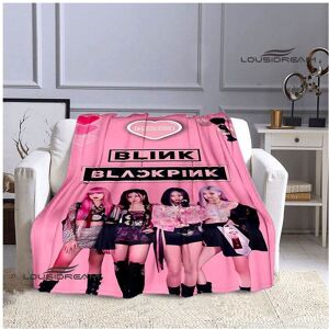 Unbranded (Style 18, 130x150cm) Blanket Blackpink Idol Group Pink 3d Digital Print Flannel Unbranded (Style 18, 130x150cm) Blanket Blackpink Idol Group Pink 3d Digital Print Flannel