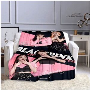 Unbranded (Style 6, 130x150cm) Blanket Blackpink Idol Group Pink 3d Digital Print Flannel Unbranded (Style 6, 130x150cm) Blanket Blackpink Idol Group Pink 3d Digital Print Flannel